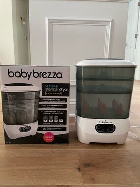 Baby Brezza One Step Sterilizer Dryer - White with Smoke Gray